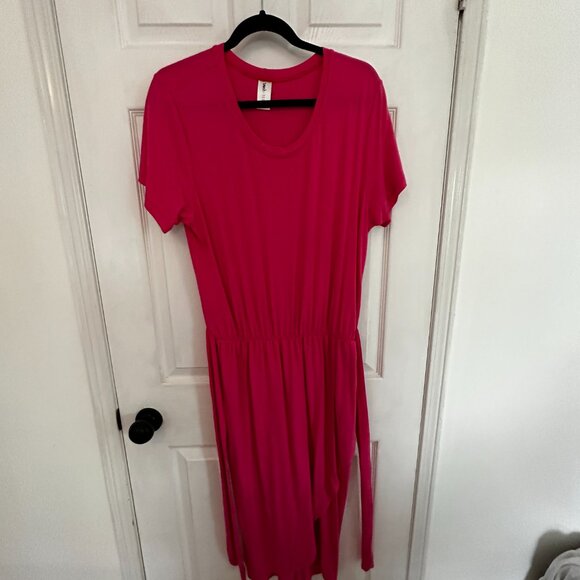 Smash + Tess Rebecca Wrap Dress in Pop of Pink - Picture 2 of 5